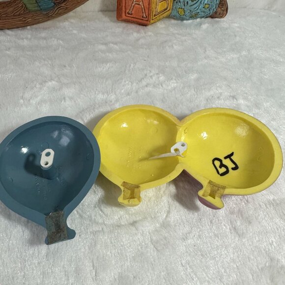 Vintage Frankies Design Nursery Rocking Horse & Clown Child’s Bedroom Decor 1985 - Picture 3 of 10